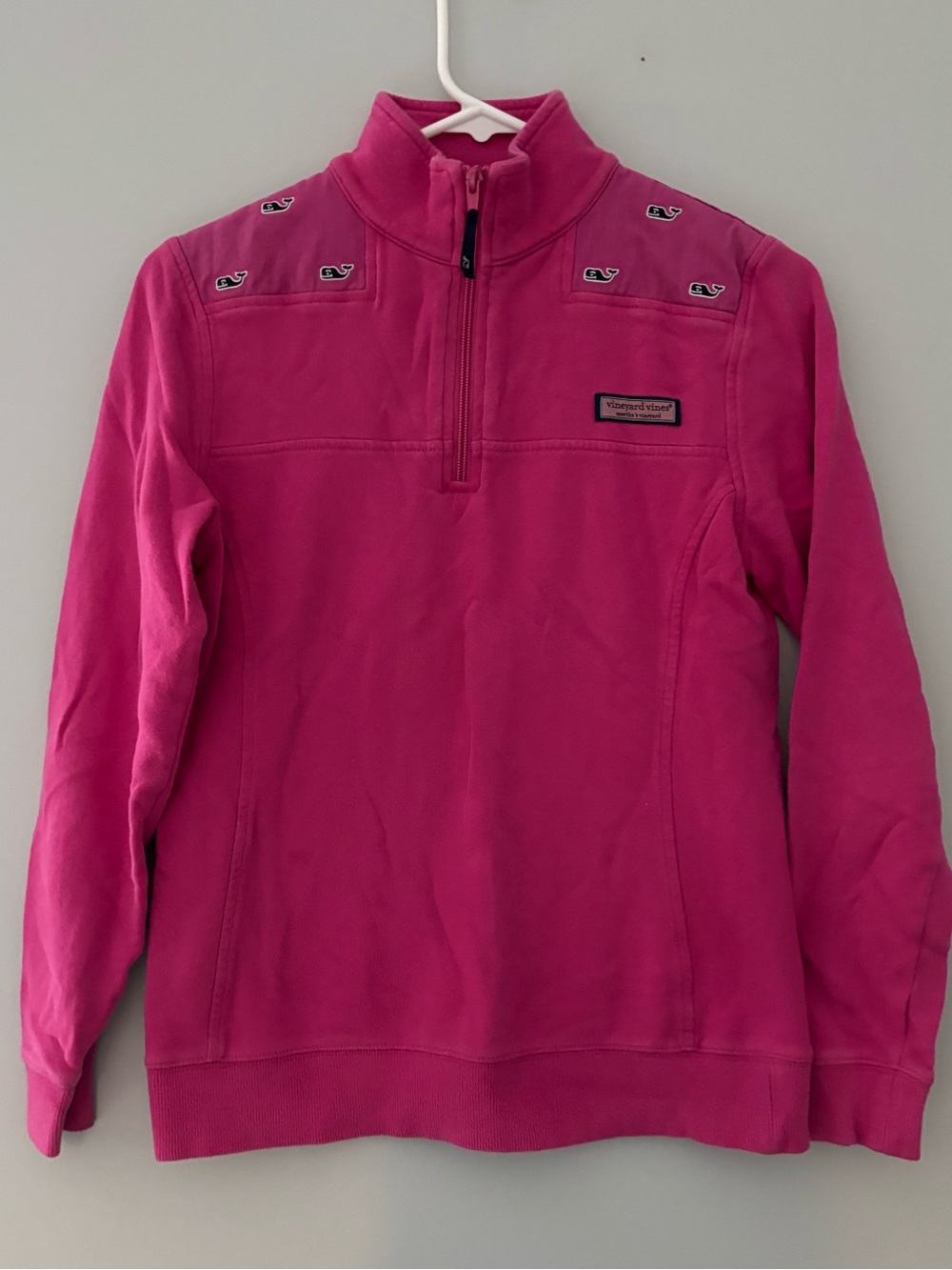 Vineyard Vines Women’s Pink Quarter-Zip Pullover Jacket